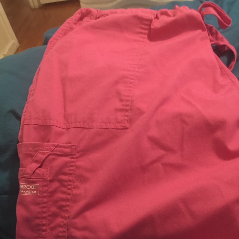 Pink Cherokee workwear scrub bottoms