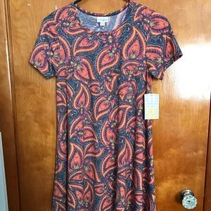 LuLaRoe XXS Carly **unicorn paisley print**