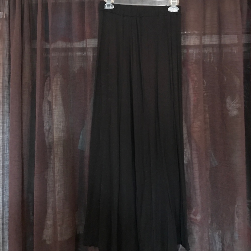 Black maxi skirt