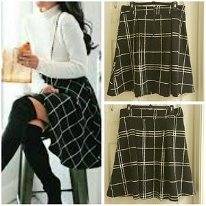 New Black Jazzy Skater Skirt
