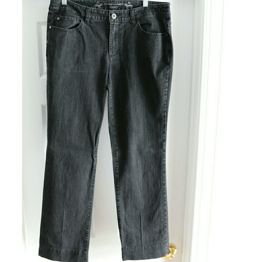 Christopher Banks black jeans.