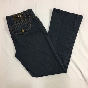 MICHAEL KORS STUDDED JEANS WOMEN'S SIZE 8 BOOTCUT