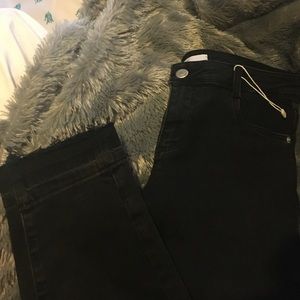 Zara regular black jeans with stylish bottom