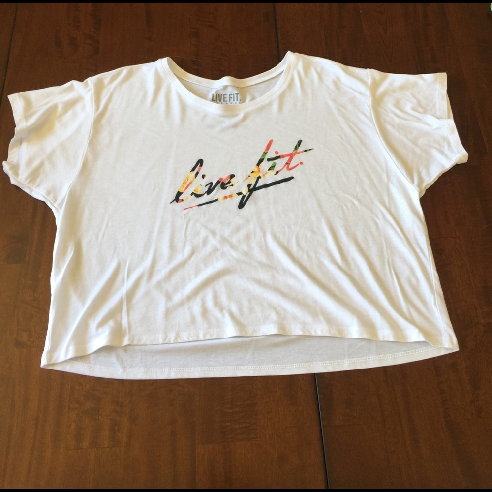 Live Fit. Apparel crop top