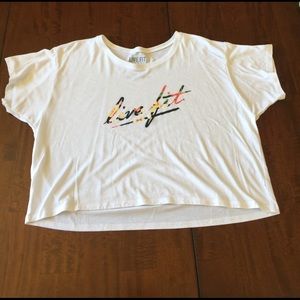 Live Fit. Apparel crop top