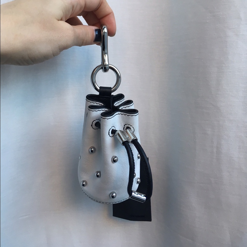 Alexander Wang leather keychain coin purse