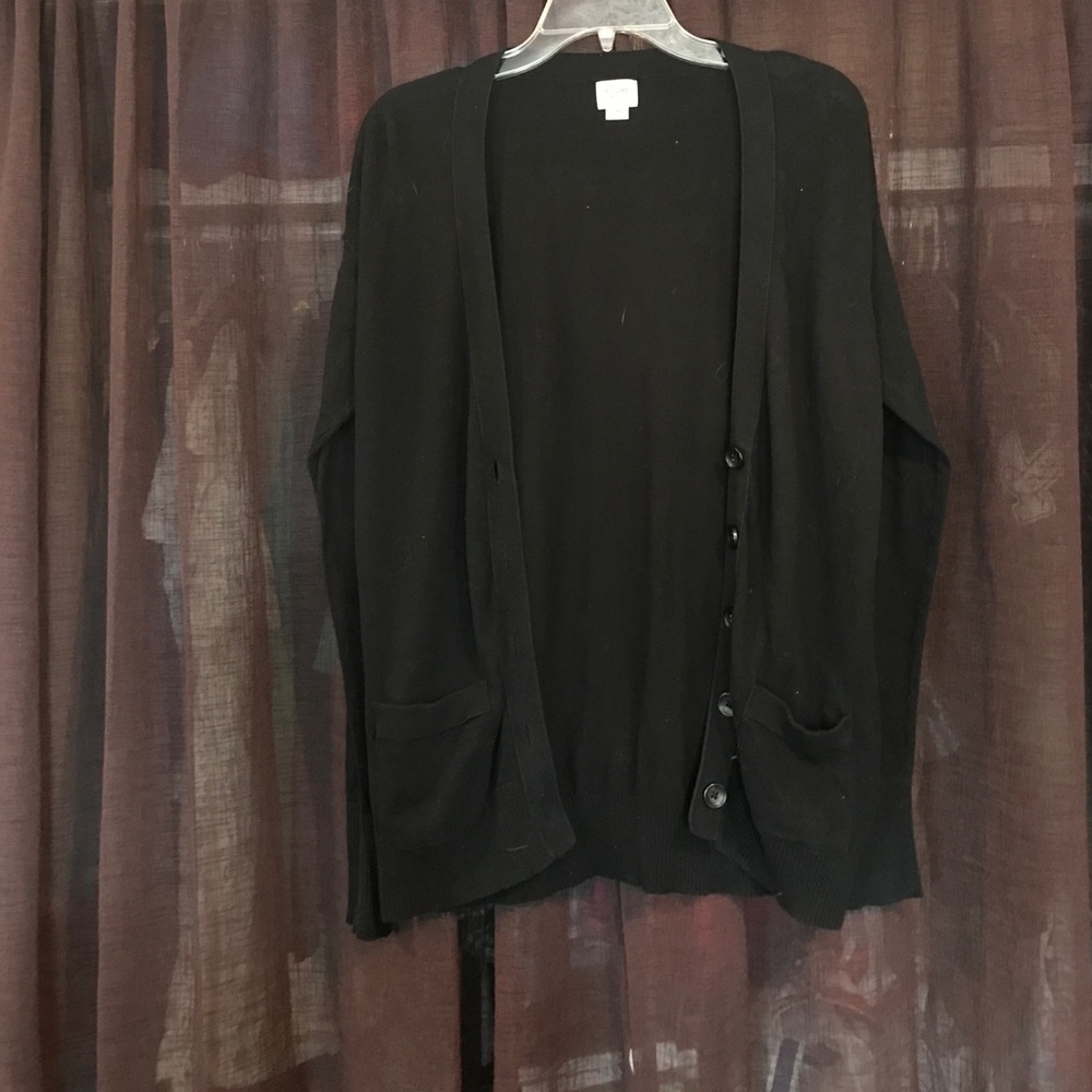 Black cardigan