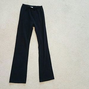 Black Cotton Active Wear Pants