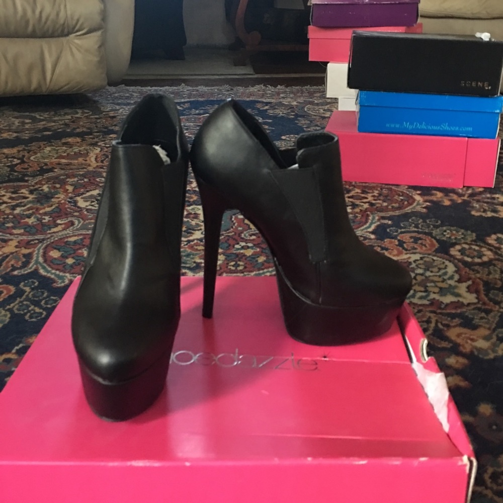 Black ankle boots