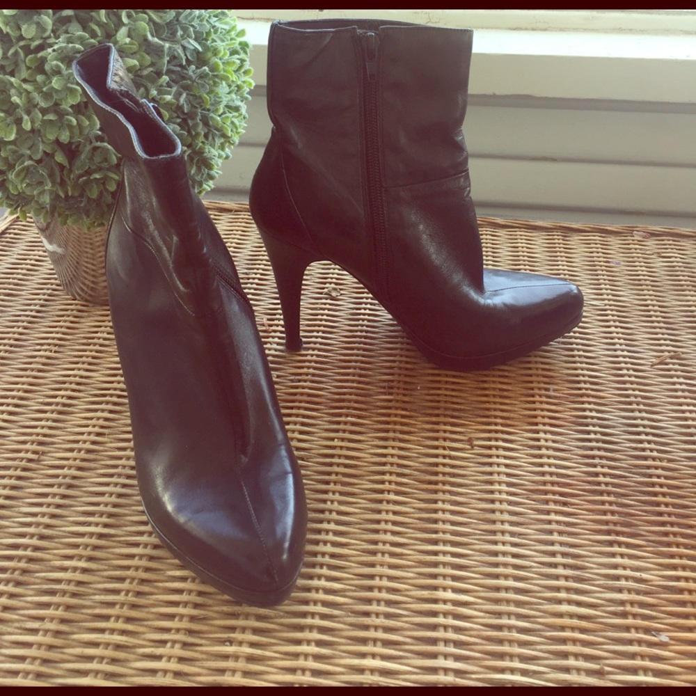 Nine West Leather Ankle Boots