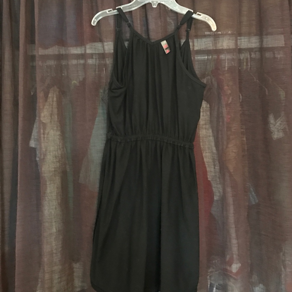 Black cotton dress