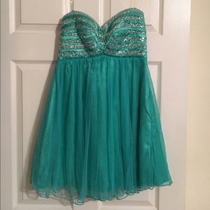 Green Party Dress