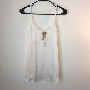 White Silky Tank Top