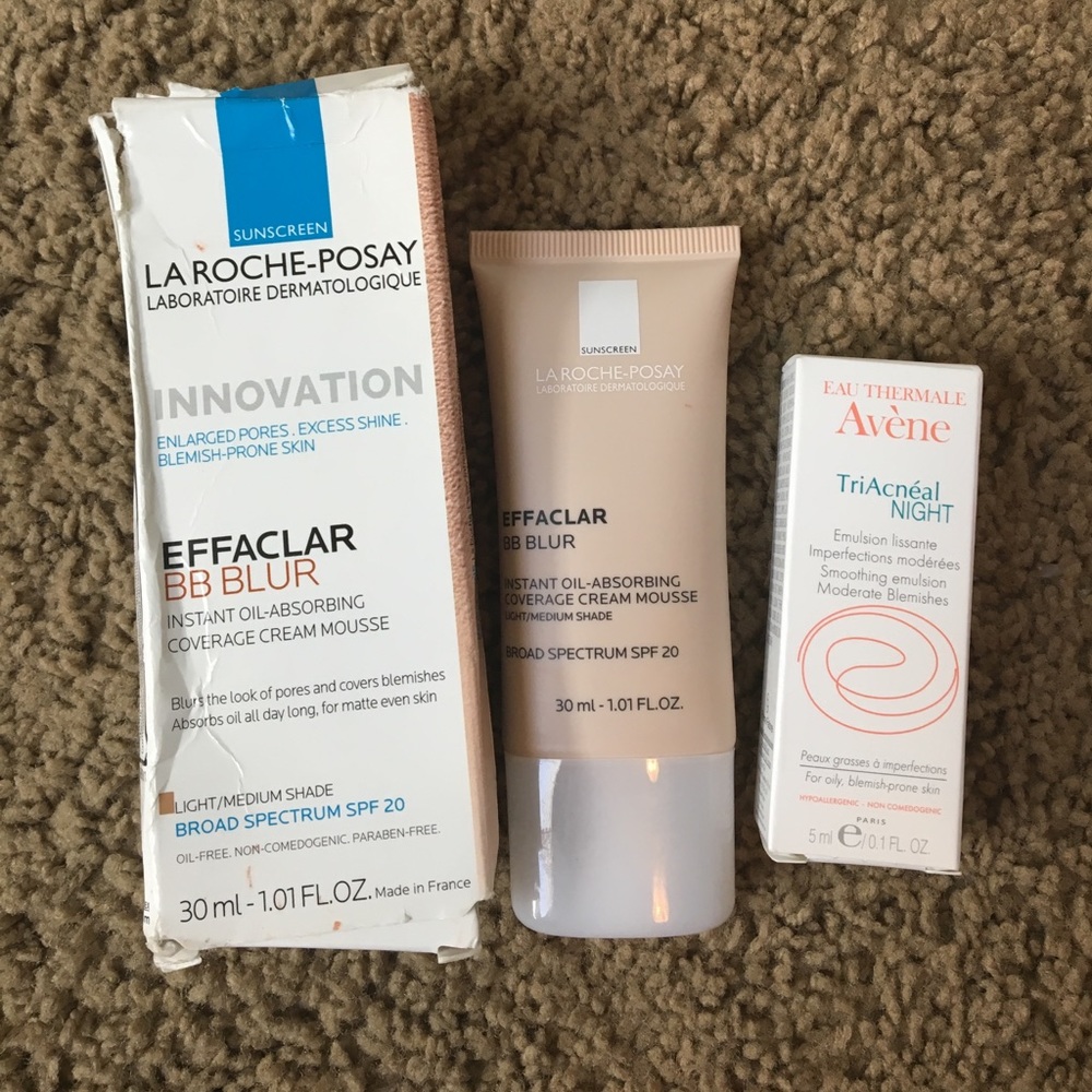 La Roche-Posay Effaclar BB Blur + Avene TriAcnéal