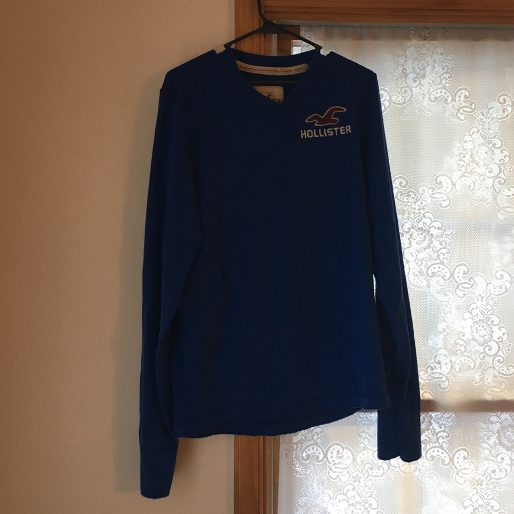 Hollister long sleeve tee. Bright blue