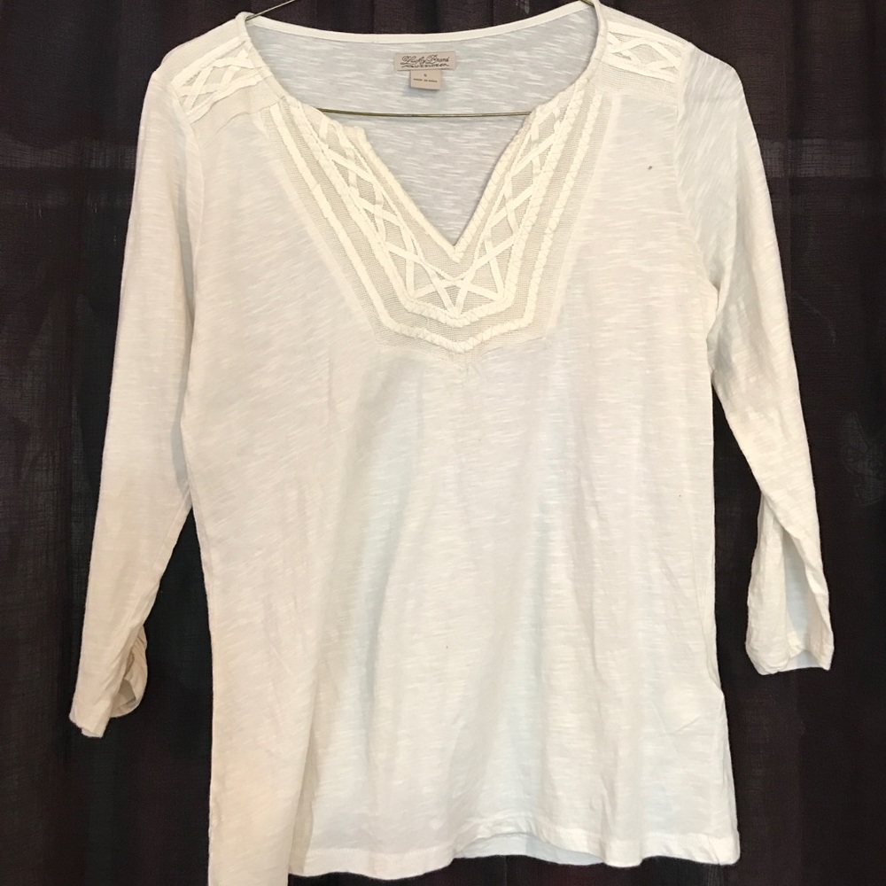 Ivory 3 quarter link shirt