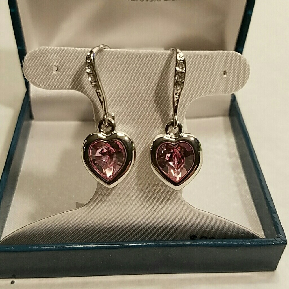Illuminaire Heart Swarovski Elements Earrings