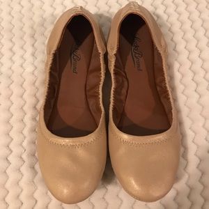Lucky Brand Flats, Champagne Gold