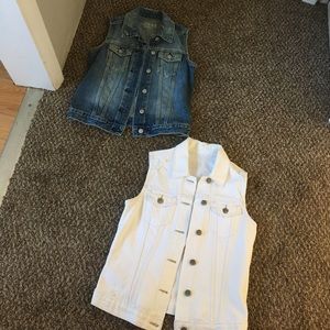 Denim cut off Jean jackets