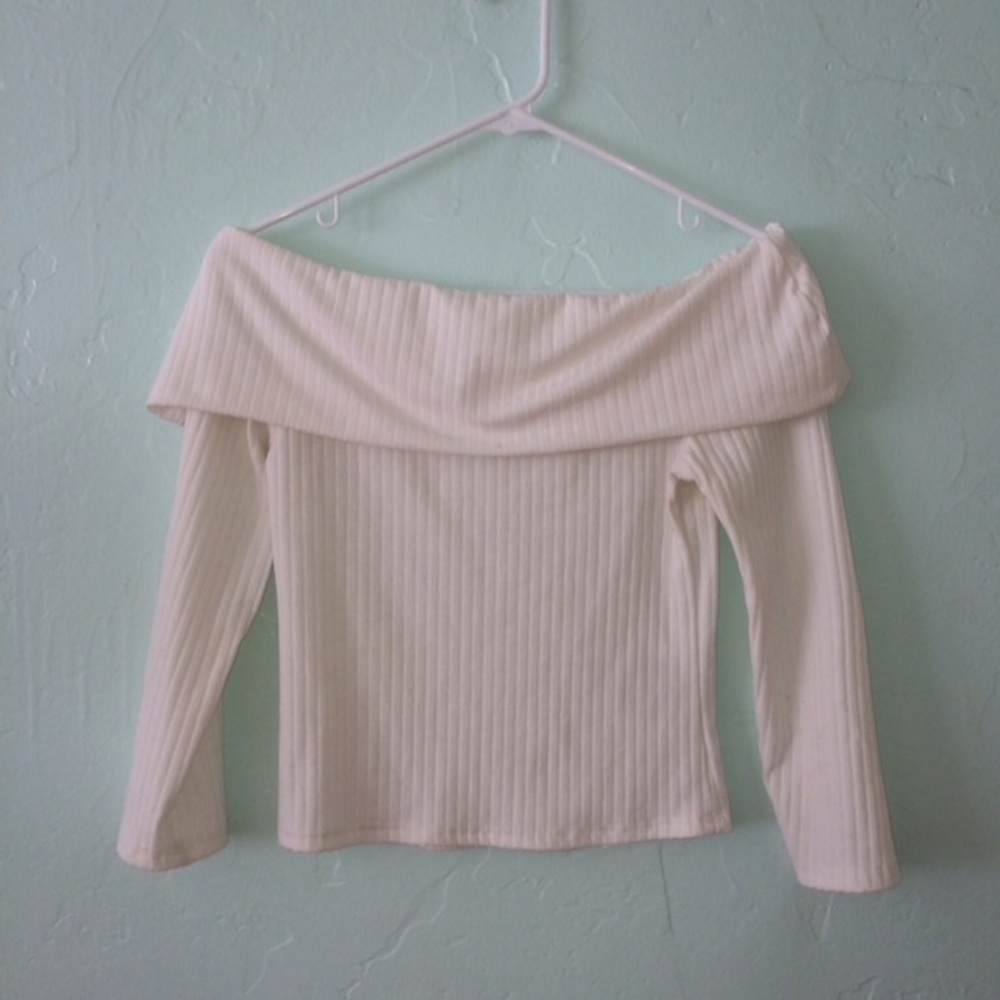 white off shoulder top