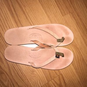 Pink thin strap, double arch rainbows