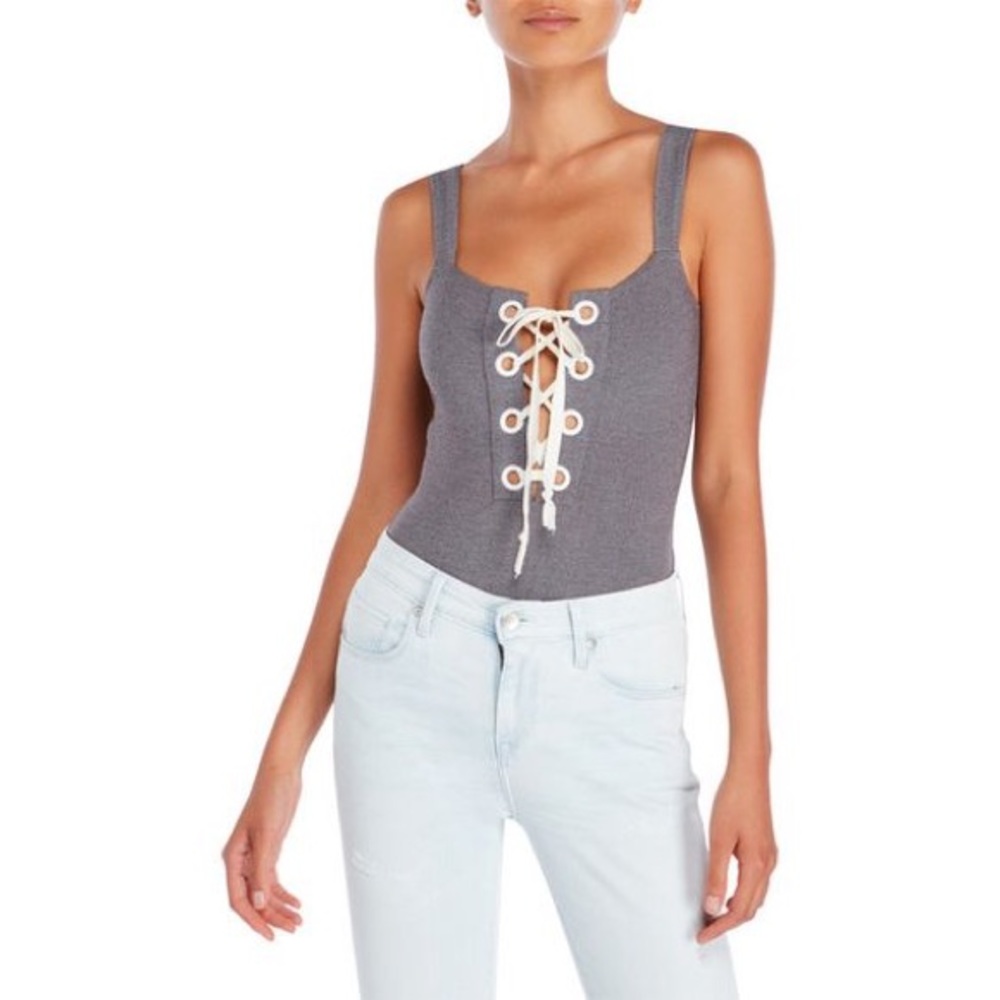GROMMET ME NOT LACE-UP BODYSUIT