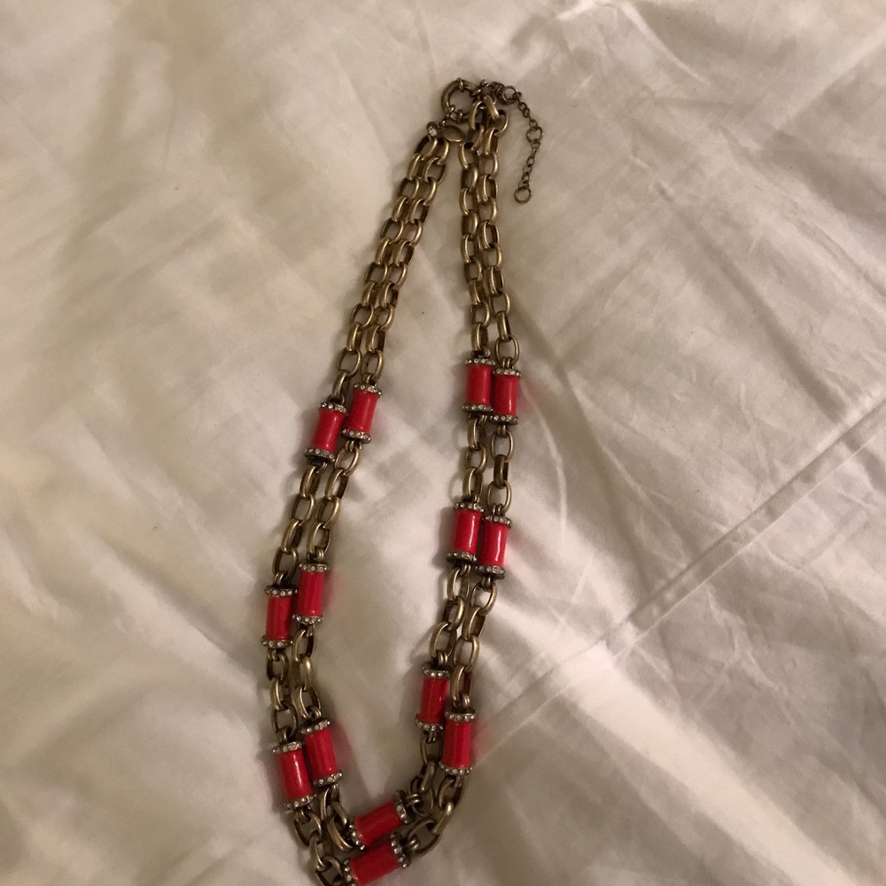 Jcrew double layer chain link necklace
