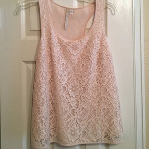 LC Lauren Conrad Lace Racerback Tank