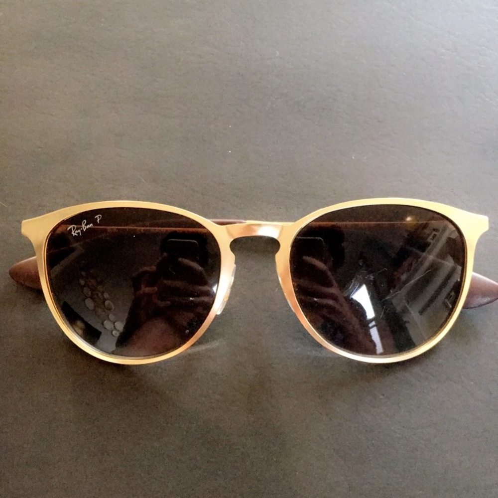 Rayban Erika - gold Polarized