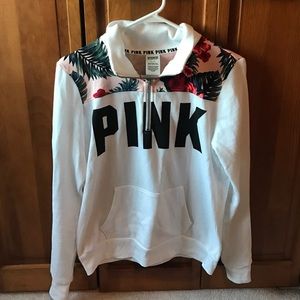 vs pink quarter zip
