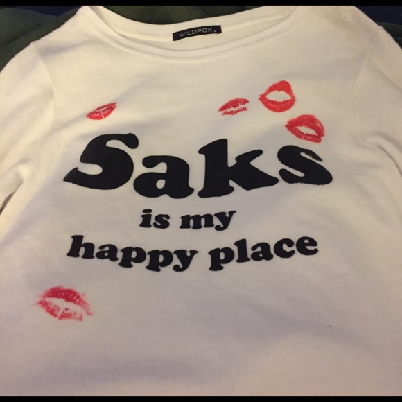 Wildfox Tops - NWT Wildfox Saks Is My Happy Place BBJ Sweatshirt
