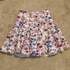 Flora pleated skirt