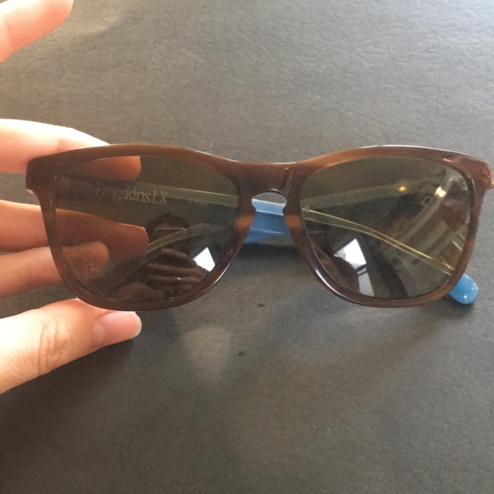 Oakley frog skin - brown/blue Polarized