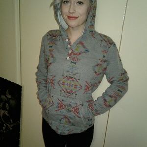 Patterned Hoodie