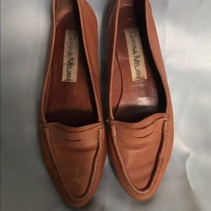 Vintage Giana Meliani Beauty Camel Loafers Sz 7.5