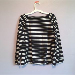 Off the shoulder Striped long sleeve