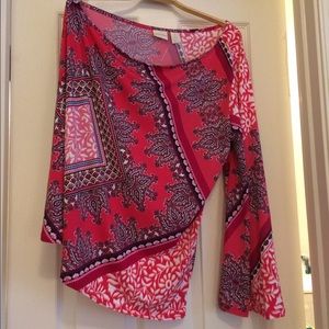 NWT Chico's Spring One Sleeved Top
