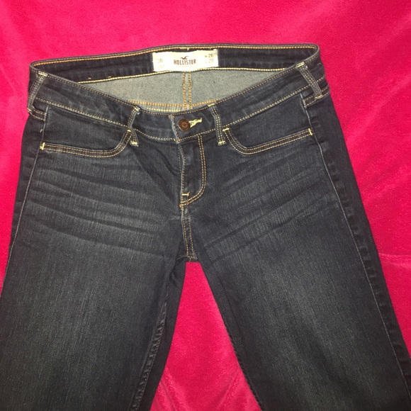 DARK WASH HOLLISTER JEGGINGS - Picture 2 of 3