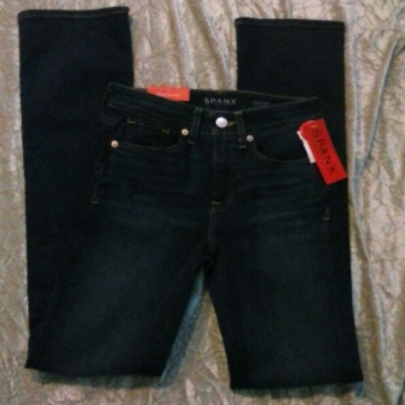 SPANX SLIM BOOT 5 Pocket JEAN KIRBY 25 X 33  XS 2 - Picture 4 of 7