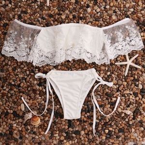 LACE OFF SHOULDER BIKINI