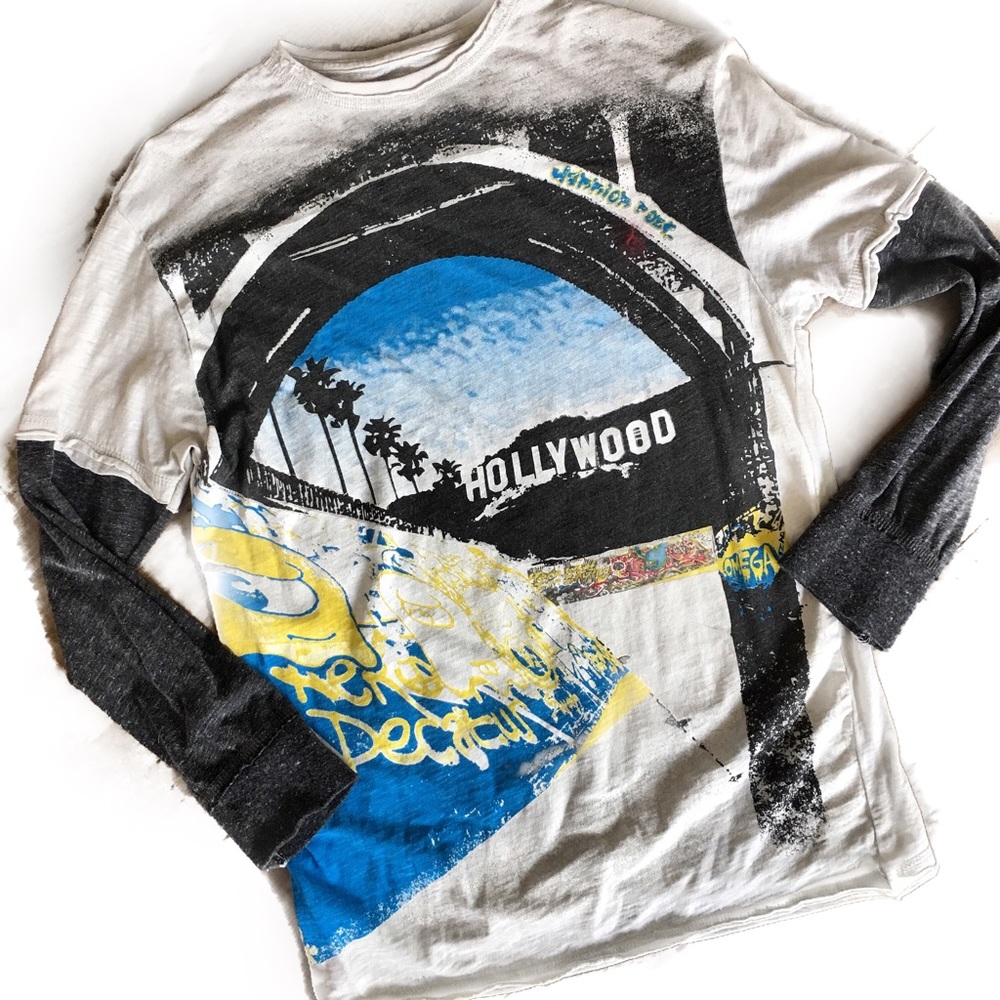 Warrior Poet Boy's "Hollywood" NWOT Layered Tee M