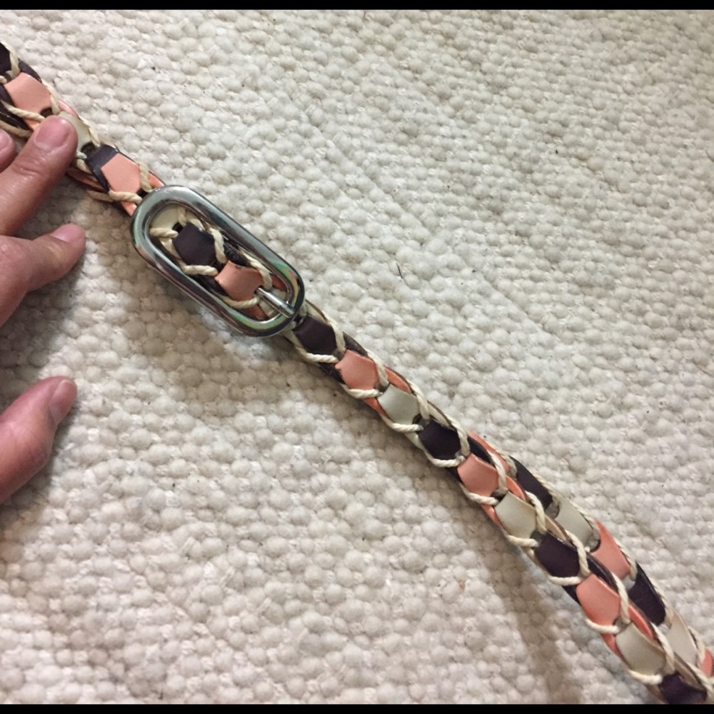 Leather pieced belt