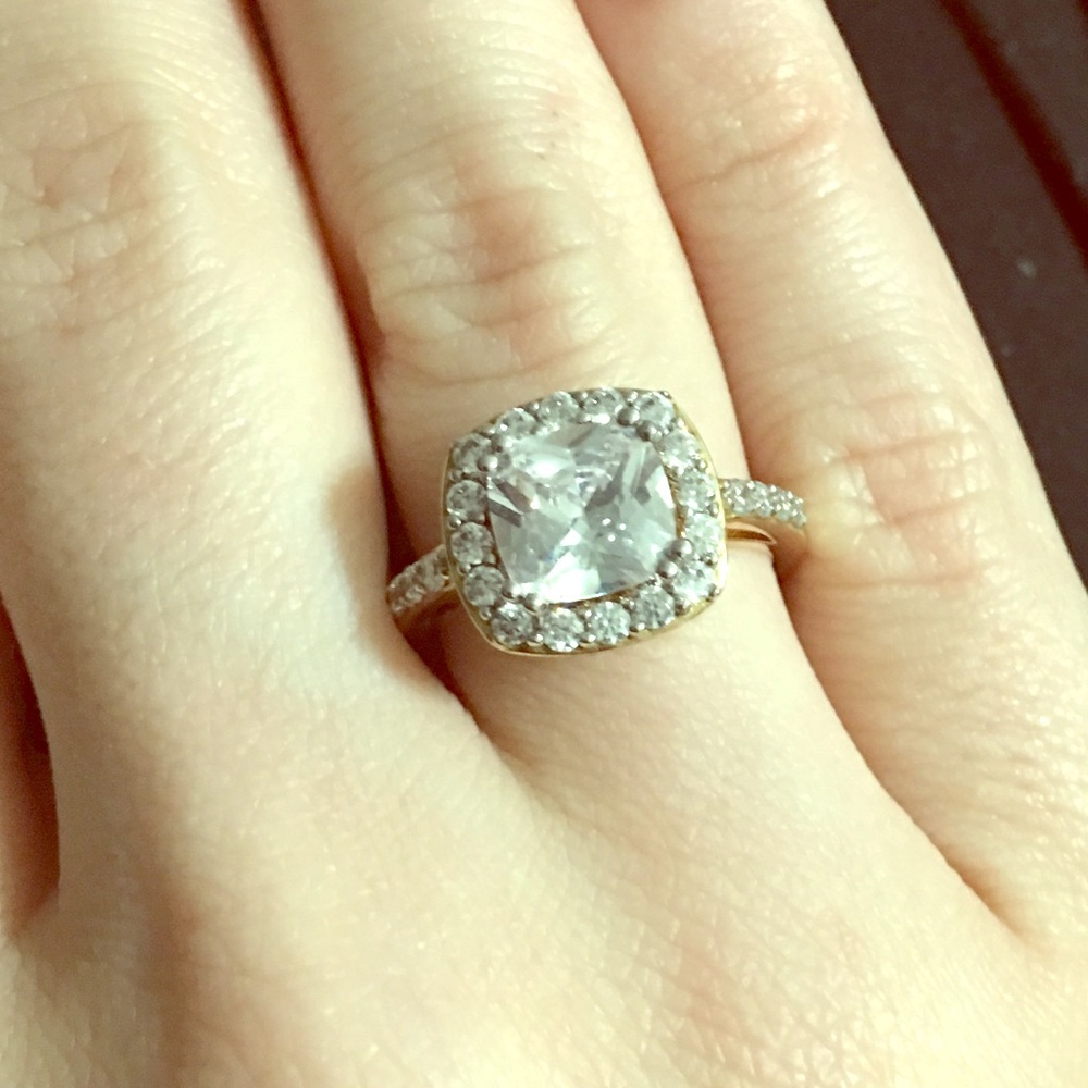 Cubic Zirconia Glam Ring