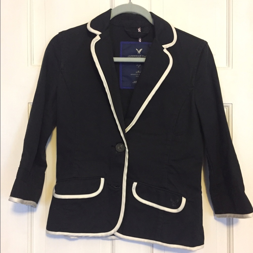 American Eagle dark navy blazer