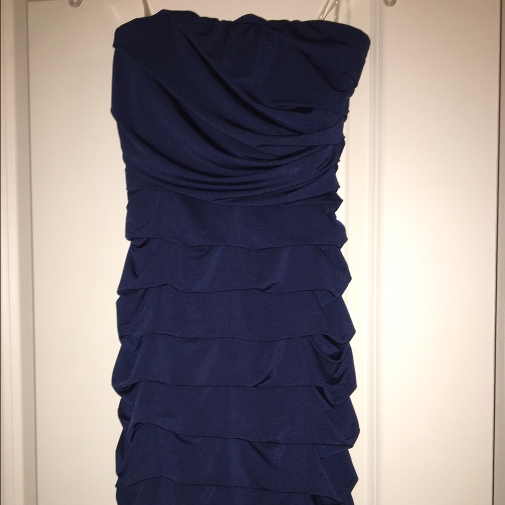 Strapless Navy Mini