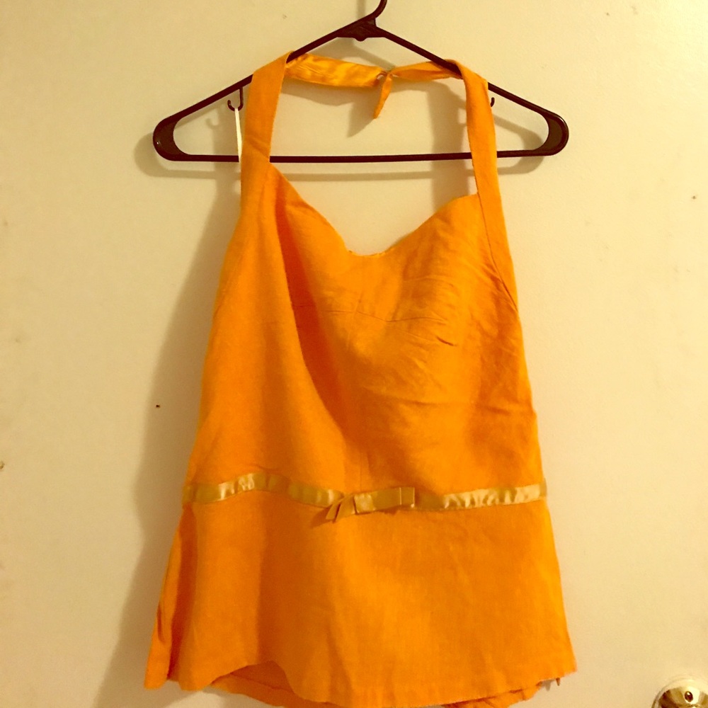 Orange Halter Shirt