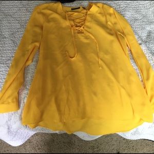 NY&Co yellow blouse