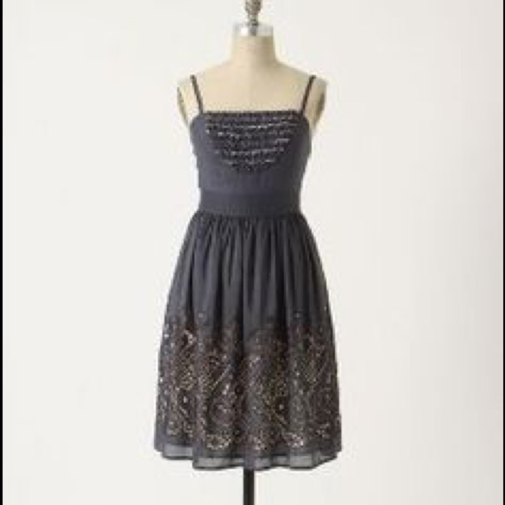 Burlapp Navy dress for Anthropologie