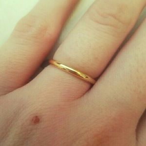 Stamped 14kt Yellow Gold Polished Band
