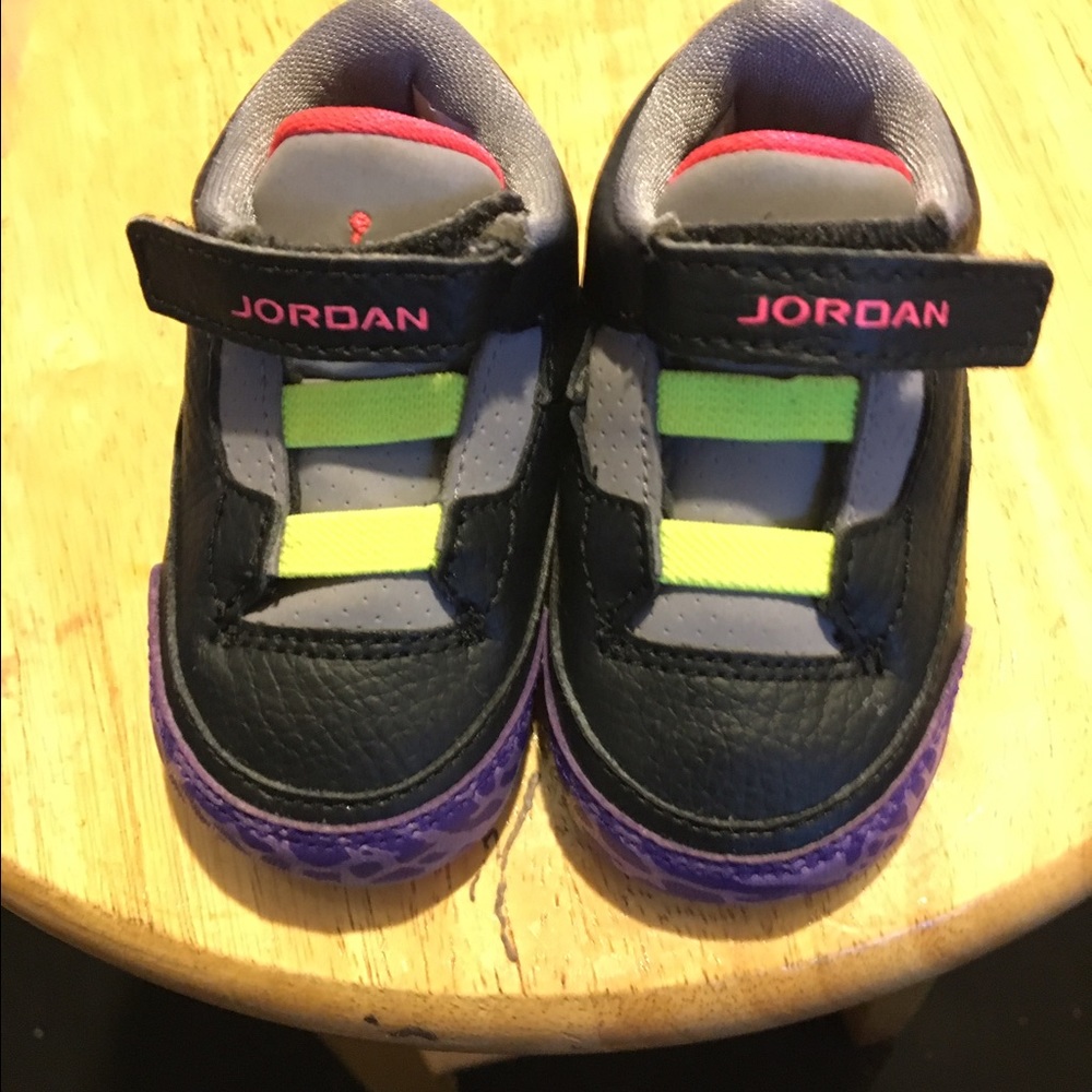 Jordan's Black & Purple 3s